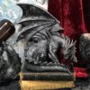 Nemesis Now Figurine Dragon Gothique – Résine Peinte à La Main, 25 Cm, Posture De Garde Avec Ailes Déployées Et Yeux Rouges