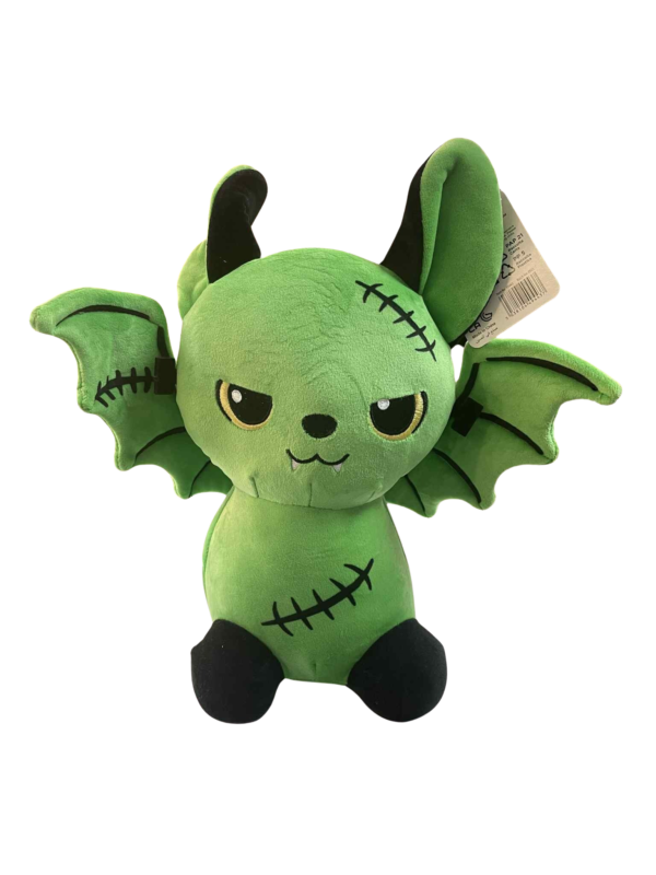Green Stitched Halloween Plush Bat