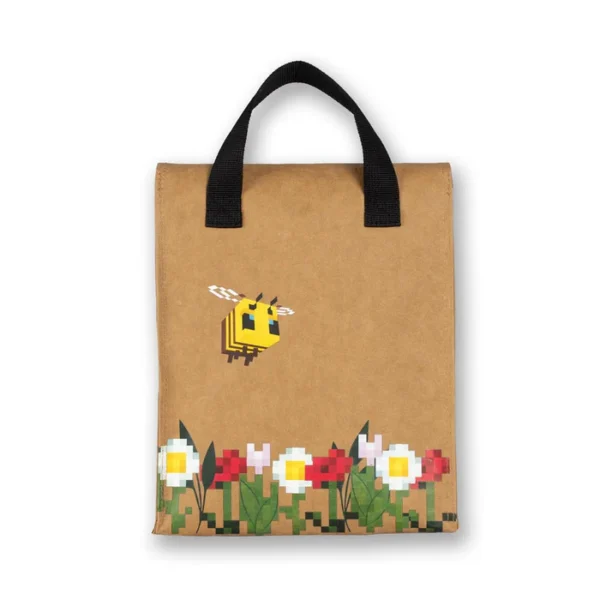 Minecraft Bees Insulated Folded Lunch Bag - Image 3