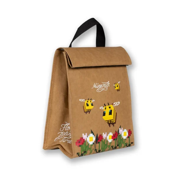 Minecraft Bees Insulated Folded Lunch Bag - Image 4