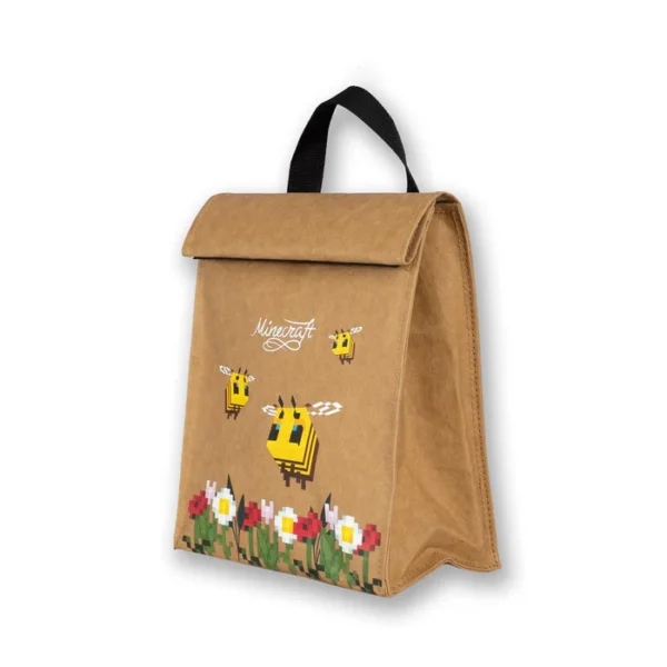 Minecraft Bees Insulated Folded Lunch Bag - Image 2