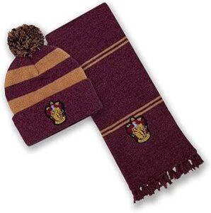 Harry Potter Gryffindor Adult Hat and Scarf Set