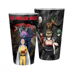 One Punch Man Alone 400ml Glass